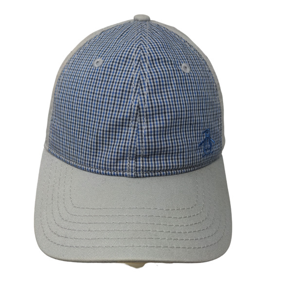 Penguin by Munsingwear Men's Strapback Hat Blue Gray OSFA Embroidered Logo - Picture 1 of 7